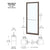 CRL-U.S. Series 250 Narrow-Stile Geared Hinge, Black Anodized