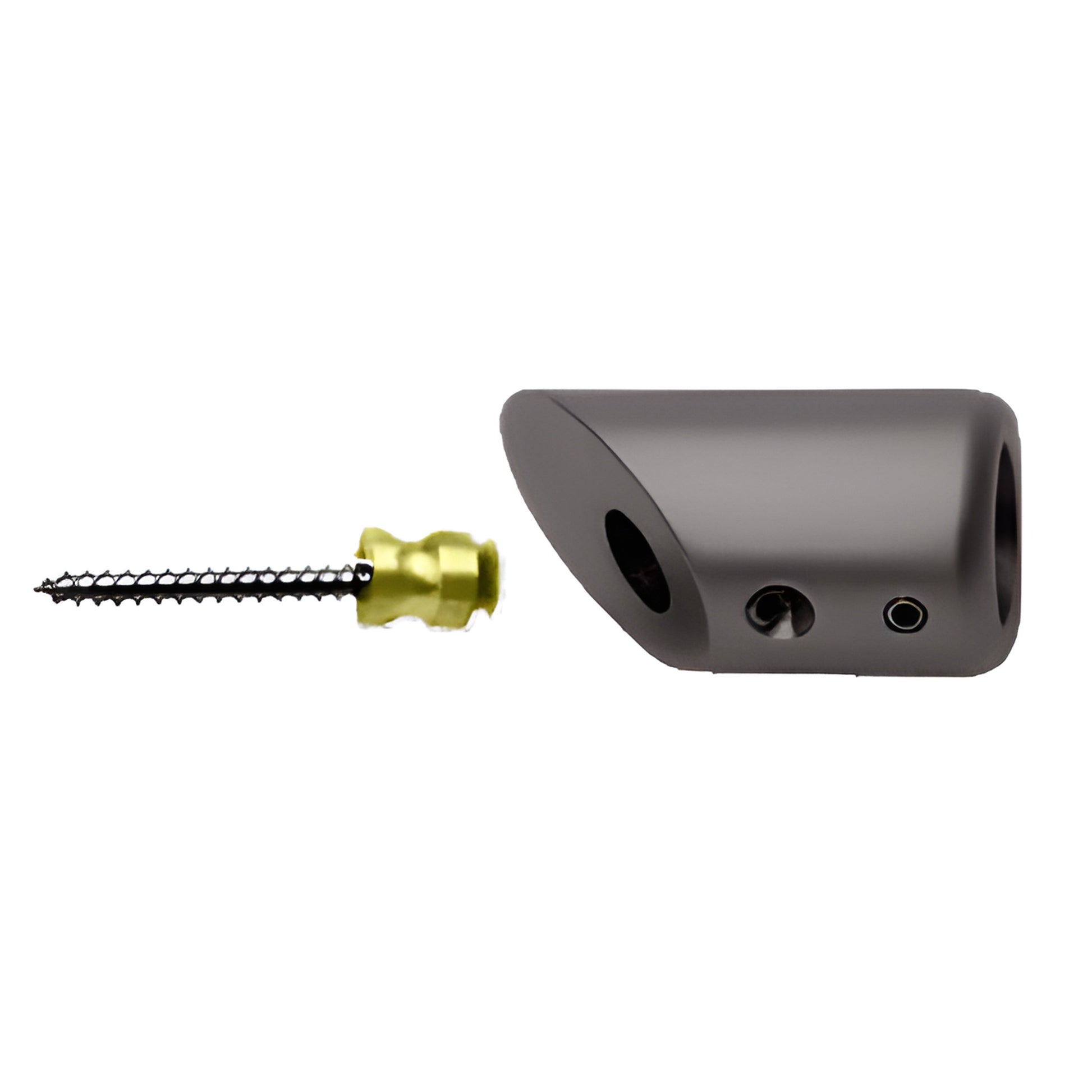 Antique brushed copper 45 mitered wall-mount support bracket with screw stud - SKU SBB45ABC0