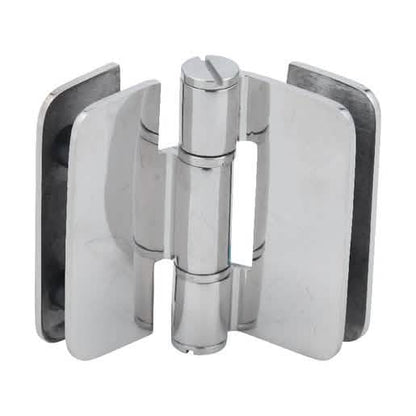 CRL Zurich 07 Series Glass-to-Glass Inline Outswing Hinge, Polished Stainless Steel
