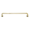 Brushed bronze 18 in tubular brass single-sided glass-mounted towel bar with decorative metal washers