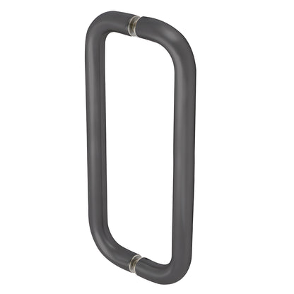 Dark bronze forged aluminum straight pull handle, 1 in dia, 10 in c-c, back-to-back set SKU M21651010B