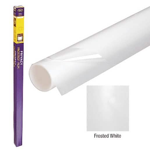 CRL Frosted White 48x78 Privacy Window Film for enhanced home privacy and style.