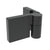 CRL Lugano Matte Black Left-Hand Wall-Mount Door Hinge