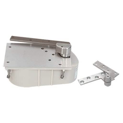 Rixson Satin Chrome 27 Series Left Hand 105º Floor Closer - Complete Package