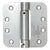 CRL 4" x 4" Dull Chrome Heavy-Duty Spring Self-Closing Door Hinge
