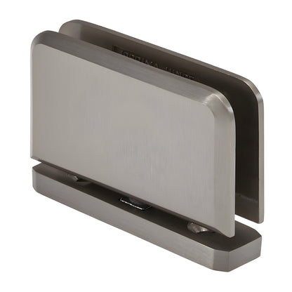 JRPPH01BN brushed nickel brass bottom-mount self-centering pivot hinge for 1/4" glass shower door