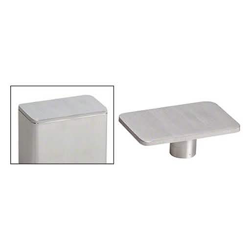 CRL 316 Brushed Stainless Steel P9 Top Post Cap - Durable, Stylish, and Modern Design