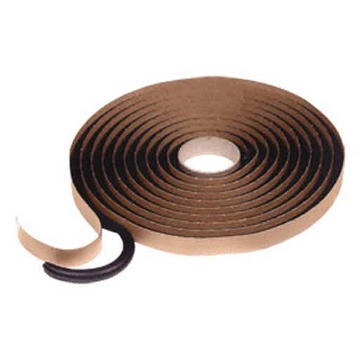 CRL 3/8" Round Autoglass Butyl Tape – High-quality sealant for auto glass installation.