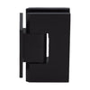 GEN0740RB oil-rubbed bronze Geneva wall-mount shower hinge for 8-12mm tempered glass, short back plate, solid brass.