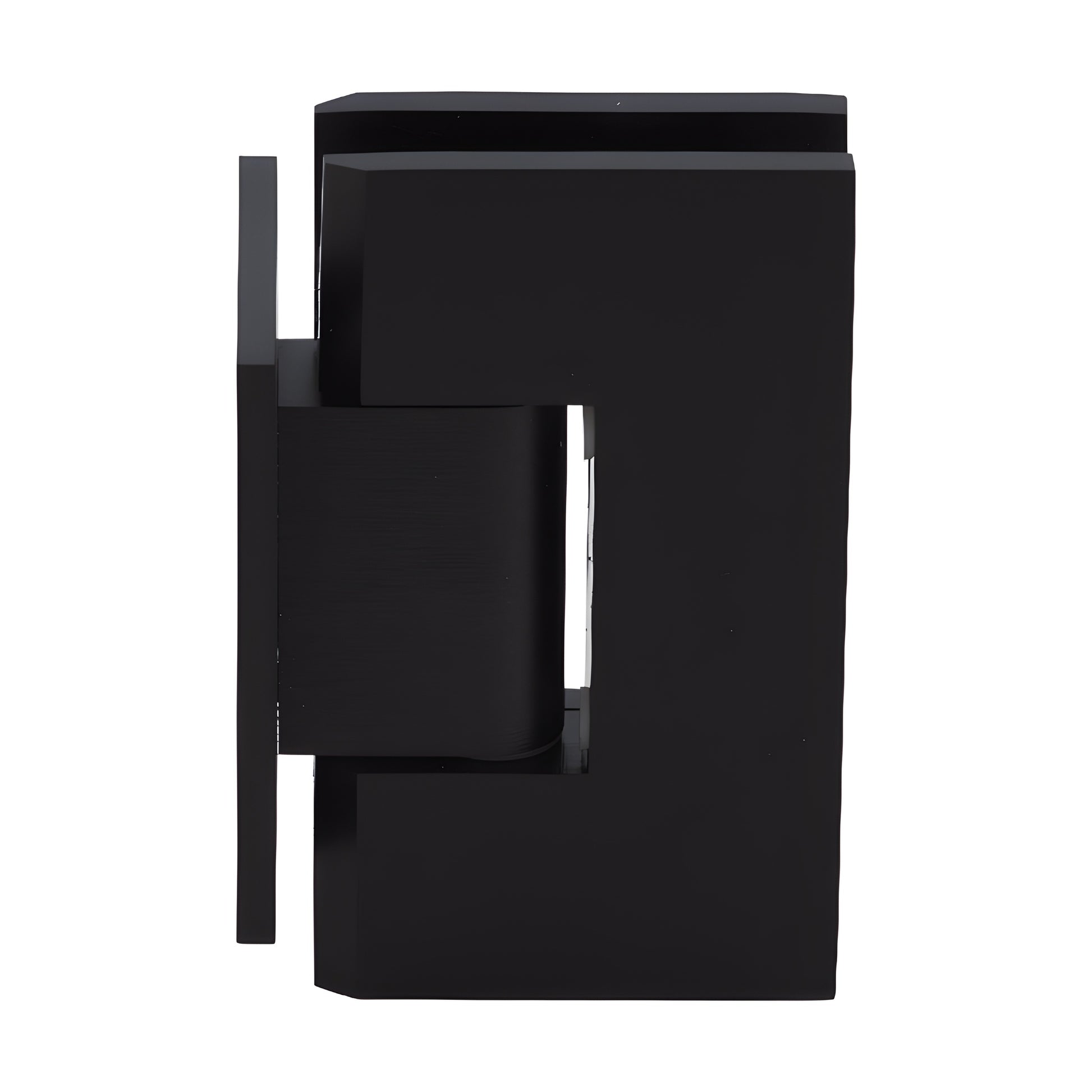 GEN0740RB oil-rubbed bronze Geneva wall-mount shower hinge for 8-12mm tempered glass, short back plate, solid brass.