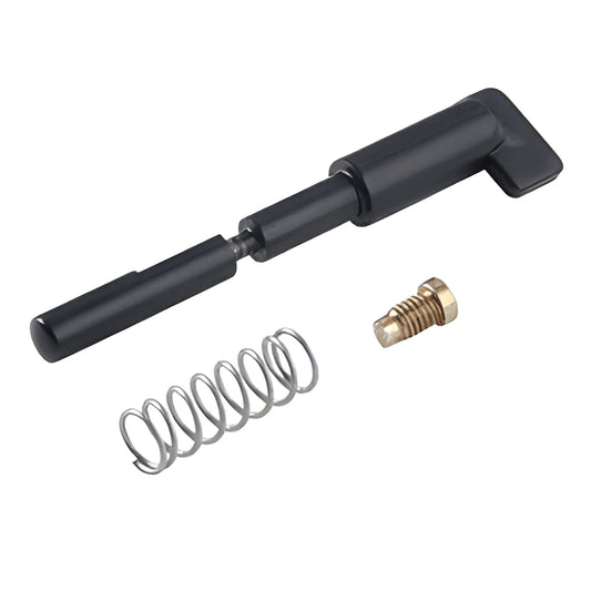 Jackson thumbturn dogging pin assembly (SKU 301117313) - black pin, coil spring and brass set screw replacement.