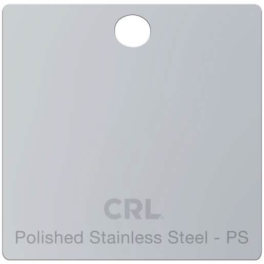 CRL Polished Stainless Steel Color Chip - Sleek, durable finish for your design needs.