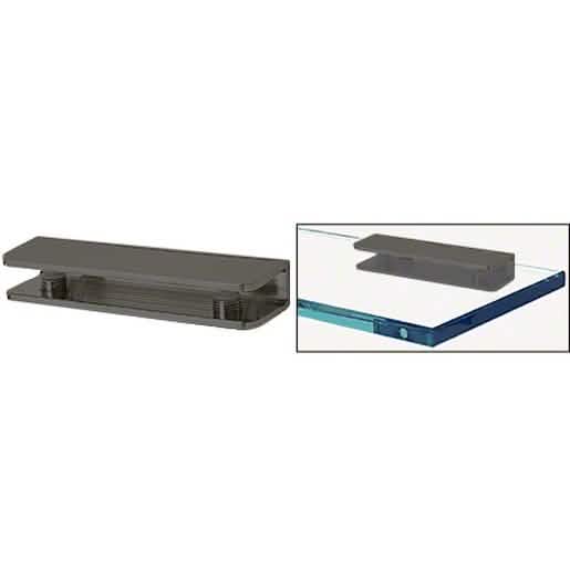 CRL Oil Rubbed Bronze Rectangular Shower Shelf Clamp - Elegant Interior Accessory