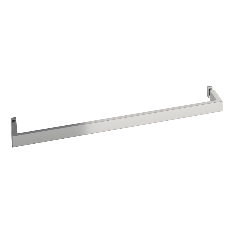 HTB24UPS U-style 24" polished stainless steel square towel bar, tubular design with concealed back-to-back mounts.