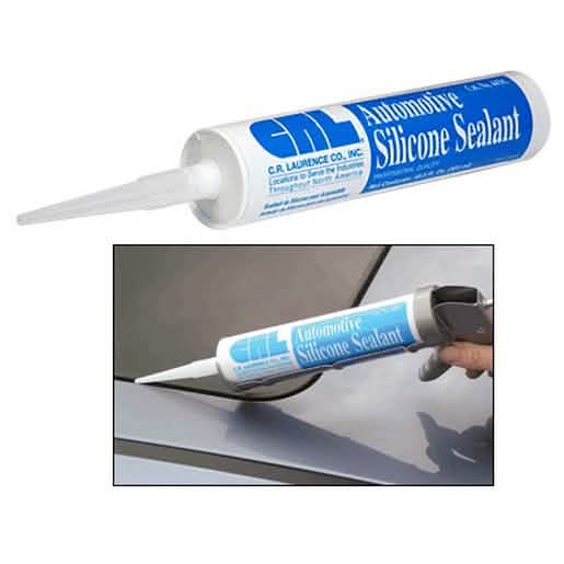 CRL Black Neutral Cure Automotive Silicone Sealant - Durable, flexible, weather-resistant.
