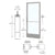 CRL-U.S. Aluminum 250 Series Clear Anodized 3x7 Narrow-Stile Active Door