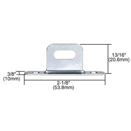 CRL Anti-Lift Clip for Showcase Track - Secure and Durable Display Solution