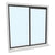 CRL Florence OX Duranodic Bronze Pass-Thru 36x48 1/4" Tempered Glass