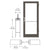 CRL-U.S. Aluminum Series 400 36x84 Bronze Black Anodized Entry Door