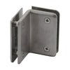 P1090BN brushed nickel 90 glass-to-glass clamp, solid brass with beveled edges, fits 8-12mm glass.