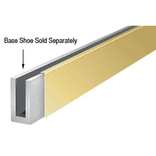 Polished brass cladding for W5B windscreen base shoe, 120" length, sleek and durable.