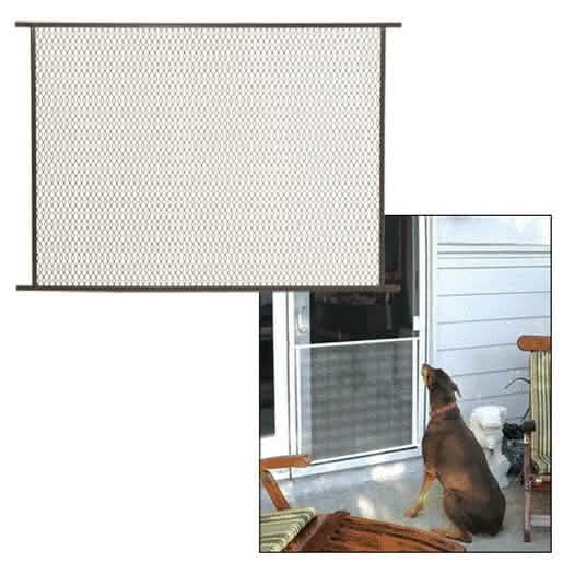 CRL Bronze 48" Sliding Screen Door Grille - Durable, stylish protection for your door.