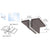 CRL Dark Bronze Ceiling-Mount Glass Fin Support Patch Bracket