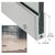 CRL Brushed Stainless 2-1/2" LH Outside Door Rail w/Lock Custom