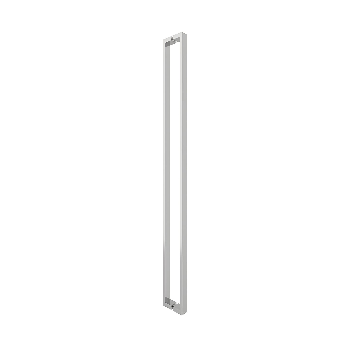 HPH48UPS polished stainless steel U-style rectangular shower door pull, back-to-back mount for 3/8 glass, 47-7/16 c-to-c