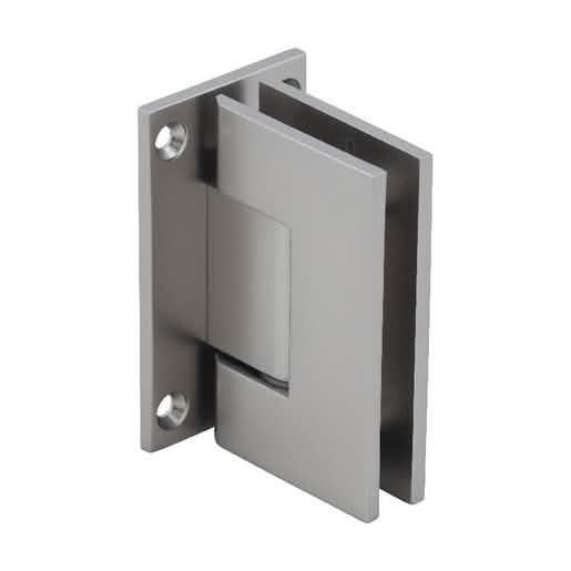 CRL Satin Nickel Geneva 037 Series Wall Mount Hinge with Full Back Plate, Standard Model
