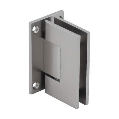 CRL Satin Nickel Geneva 037 Series Wall Mount Hinge with Full Back Plate, Standard Model