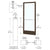 CRL-U.S. Aluminum 250 Narrow-Stile Geared Hinge, Black, Surface-Mount