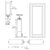 CRL-U.S. Aluminum 850 Durafront White Kynar Center-Hung Entrance Door