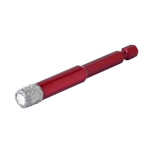CRL 3/8" Vacuum Brazed Dry Core Drill Bit with Quick Change Shank for Efficient Drilling