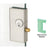 CRL Brushed Stainless Low-Profile Deadthrow Center Lock 2-3/4 x 5-5/8