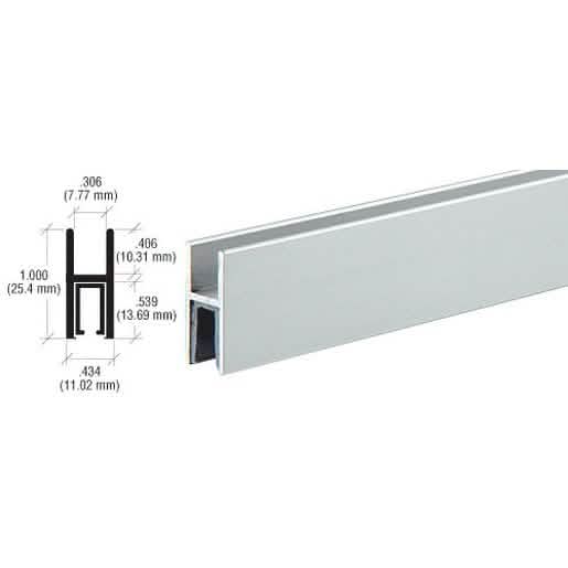 CRL Satin Anodized Shoe with Plastic Liner for Pass-Thru Windows - Durable and Stylish