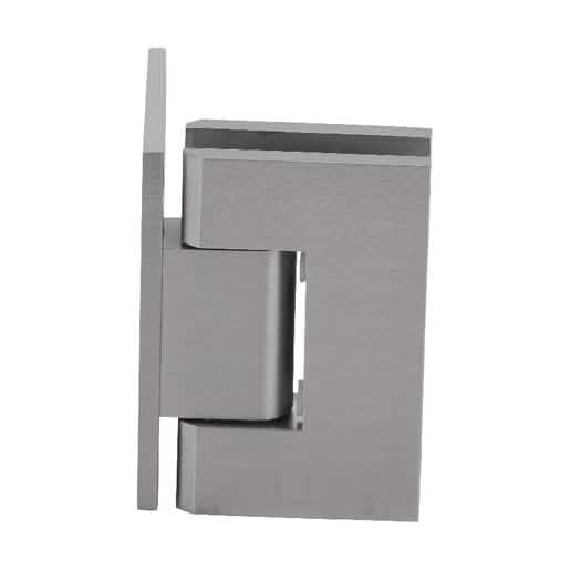 CRL Brushed Nickel Junior Geneva 044 Series Wall Mount Offset Back Plate Hinge