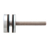Satin anodized 11 4 cap replacement stud and washer kit for single-sided commercial door pulls, with threaded rod.