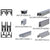 CRL Satin Anodized D613/D601 Sliding Door Track w/ Nylon Wheels