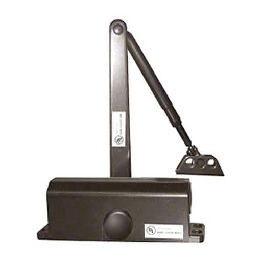 CRL Dark Bronze Light Duty Surface Mount Door Closer, ANSI Grade 1, Size 1
