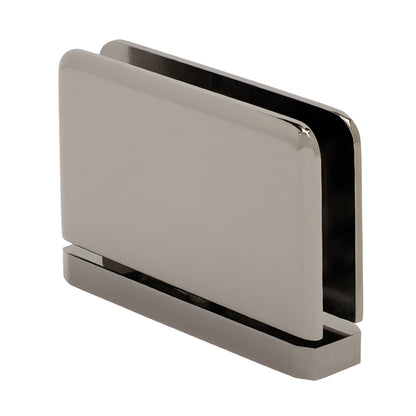 PPH01GM gun metal brass pivot hinge for 8-10mm frameless glass shower doors, beveled edge, self-centering.