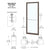 CRL-U.S. Aluminum 250 Anodized Bronze 3'x7' Narrow-Stile Offset Door