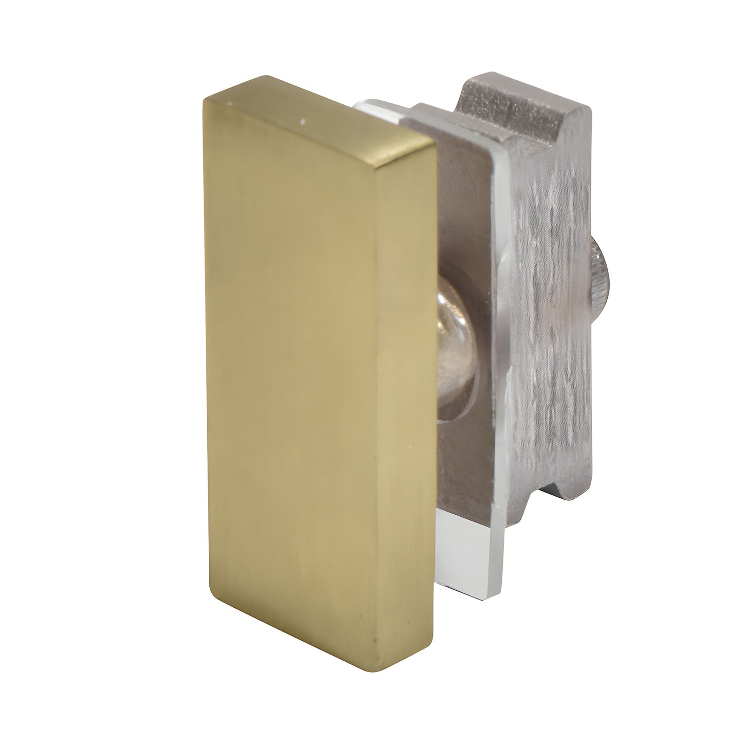 SER90BBRZ brushed-bronze 90 end cap for Senior Serenity glass return panels, stainless steel accessory.