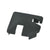 CRL Matte Black Notched 90° Corner Post Cap for Glass Railing