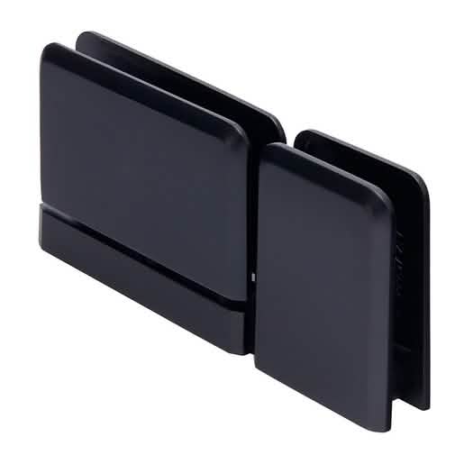 CRL PPH07MBL Matte Black Pivot Hinge with U-Clamp for Glass Doors - Top/Bottom Mount