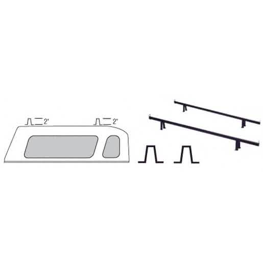 CRL 2-inch Mounting Legs for Load Rails - Durable, Easy Install, 2-Pair Set