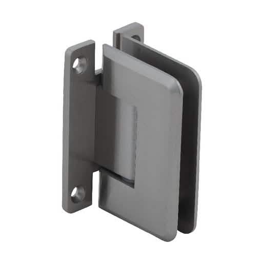 "CRL Brushed Nickel Pinnacle 037 Series Wall Mount 'H' Back Plate Hinge, sleek and durable