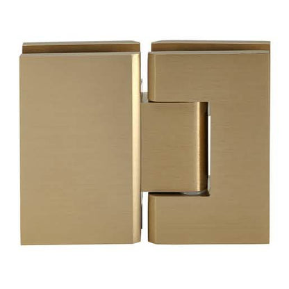 CRL Brushed Bronze Geneva 180 Glass-to-Glass Hinge: Sleek, durable, and stylish design.