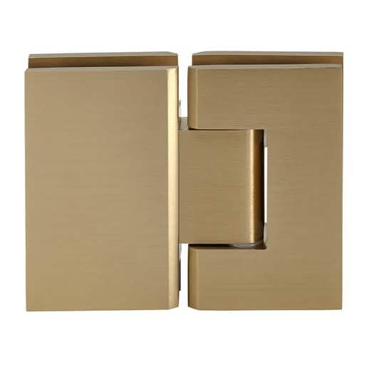 CRL Brushed Bronze Geneva 180 Glass-to-Glass Hinge: Sleek, durable, and stylish design.
