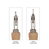 CRL S5K7 screen & spline roller with contoured hardwood handle and dual steel wheels (round + concave)